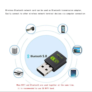 600M Dual-Band Wireless <strong>Network</strong> Card Drive Free 5G High Speed <strong>Computer</strong> Receiver Usb Blue-tooth5.0 <strong>Wifi</strong> 2-In-1
