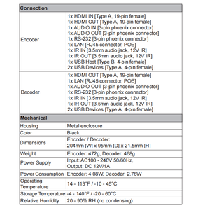 IP 1080P 100m上的KVM扩展器支持带有WEB控制POE的视频墙KVM - Product Image 3