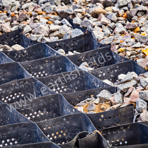 HDPE nhựa đường lái xe sỏi lưới geocell cho đường ổn định đất geocell giữ lại bức tường - Product Image 3