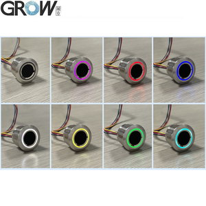 GROW R503-M22 DC3.3V 200 Capacity Round RGB LED Control <strong>Capacitive</strong> Fingerprint <strong>Sensor</strong> Module Scanner for <strong>Arduino</strong> Free SDK