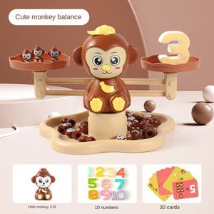 Dinosaur Voice <strong>Counting</strong> Balance Montessori Math Weights Scale Toy Educational Number Learning Game with 30pcs Arithmetic Cards - Product Image 4