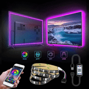 APP Control RGB 5050 SMD LED-Licht leiste Flexibles wasserdichtes Band USB 5V mit Sprach steuerung - Product Image 2