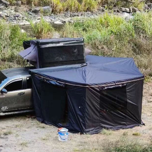 Großhandel Car Canopy Shelter 2M 2.5M Freistehendes Fahrzeug 270 Grad 360 ° Wasserdichte XL Autos eite Heck zelt Markise mit Wänden - Product Image 6