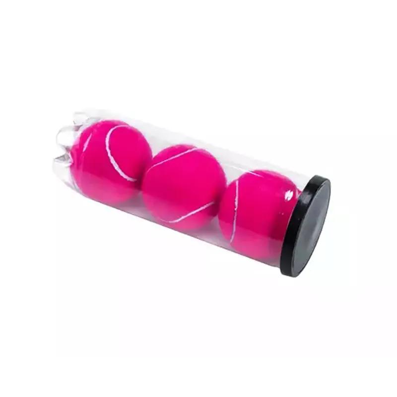 2023 New Coming Pink natural rubber Chemical Fiber Pink Tennis Ball beach padel ball professional palline da padel tennis