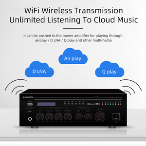 PA5迷你天花板扬声器混音器放大器，带fm bt usb sd wifi mp3 equalyser麦克风输入 - Product Image 4