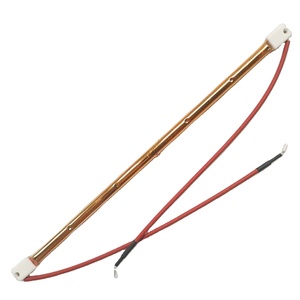 Chape Wholesale 350mm 220V 1000W Quartz Halogen Gold <strong>Infrared</strong> Heating Lamp for PET Blowing Preheating - Product Image 5