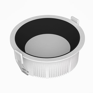 Kapalı fikstür tavan Led aşağı işık alüminyum yuvarlak gömme Led spot Downlight 4 6 8 inç SMD Anti parlama Led Downlight - Product Image 2