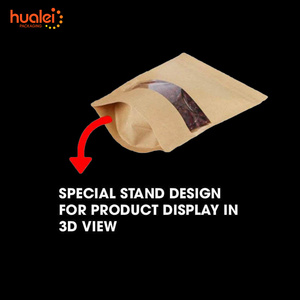 Özelleştirilmiş boyutu fabrika doğrudan satış mat baskı ayakta duran torba Doy paketi için kahve şeker tuz fındık mısır çerez - Product Image 4