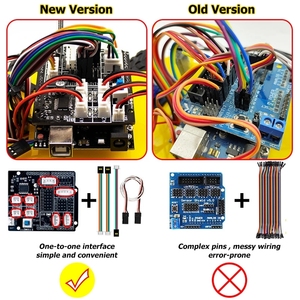 4WD Multi Robot Car Kit aggiornato V2.0 per Robot STEM/programmazione grafica Robot Car per arduinos