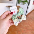 1740 Green Floral Dots