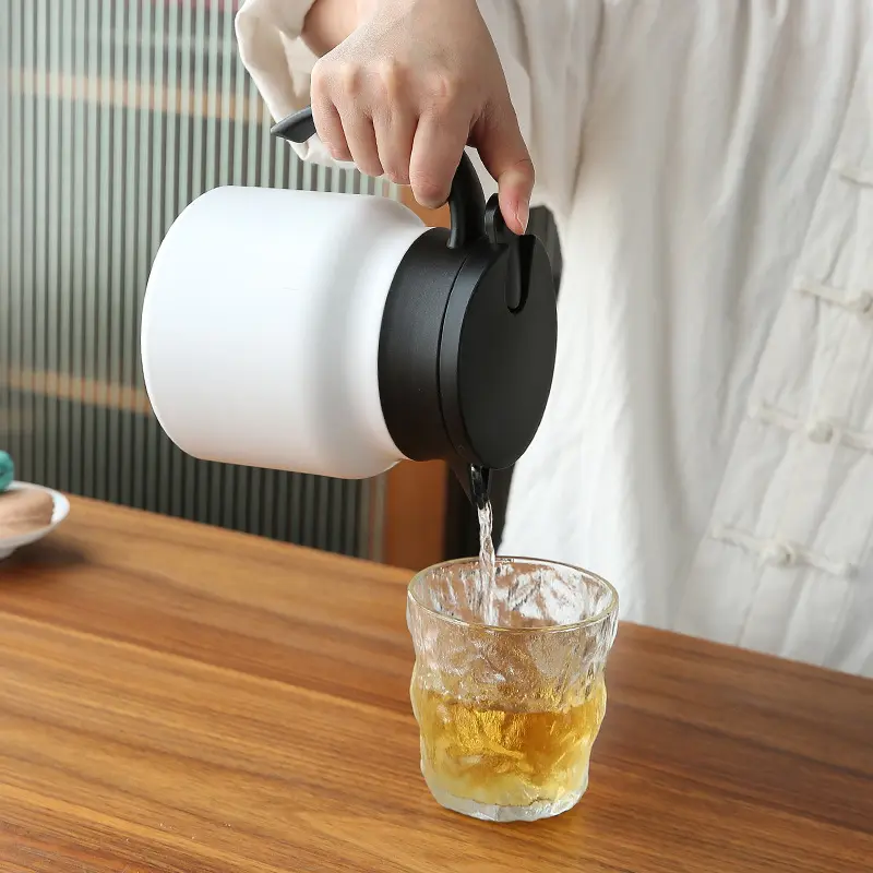 Seaygift UK benutzer definierte Smart Vakuum isolierte Tee kessel Tee Infuser Topf digitale LED Edelstahl doppelwandige Kaffee flasche