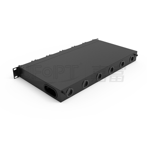 满载1U 144芯光纤配线架与MM OM3兼容，带6个MPO盒式磁带 - Product Image 5
