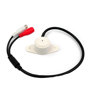 CCTV Micrófono IP externo Entrada de audio Amplio rango Sensibilidad ajustable Dispositivo de sonido de captación de audio para monitor de cámaras DVR - Product Image 1