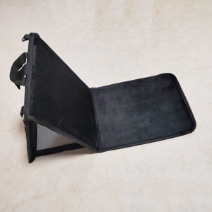 Islamitische Moslim Bidden Kleed Sajadah Reizen Opvouwbare Meditatiemat Met Rugleuning En Zak - Product Image 1