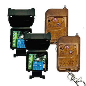 12V relè 1CH Wireless RF ricevitore trasmettitore 433mhz con codice di rotolamento telecomando in metallo per applicazione Gate 4 pulsanti - Product Image 3
