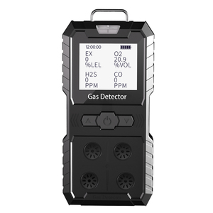 ポータブルマルチガス検知器4マイクロクリップ付きガスモニター (H2S、O2、CO、Ex) 4ガス検知器 - Product Image 1