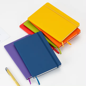Diario taccuino con copertina rigida in pelle Notebook in rilievo stampa A5 riviste Logo personalizzato Notebook per regalo - Product Image 2