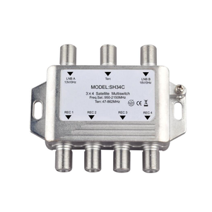 3 Satellite if and <strong>1</strong> Terrestrial TV <strong>Inputs</strong> for 12 Satellite Receiver Satellite <strong>Switch</strong> - Product Image 4