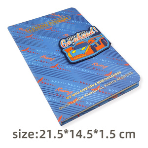 Bloc de notas de diario A5 de tablero Duro Personalizado de MOQ bajo cuaderno de cubierta de PU de esquina redonda con correa de bloqueo magnético abierta - Product Image 2