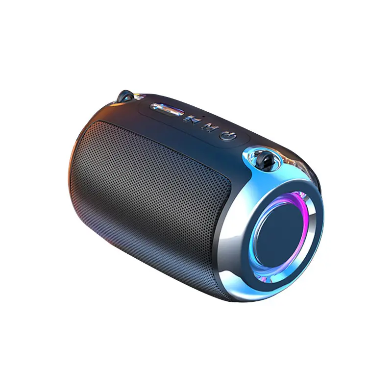 Intera vendita AI Blue tooth Desktop Gift Smart Speaker con tracolla Subwoofer Voice prompt altoparlante Wireless portatile