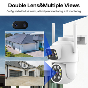 Nuovo Design 4MP bidirezionale citofono videocamera di sicurezza domestica rete Wireless 2 lenti WiFi Ip Ptz Camera - Product Image 5