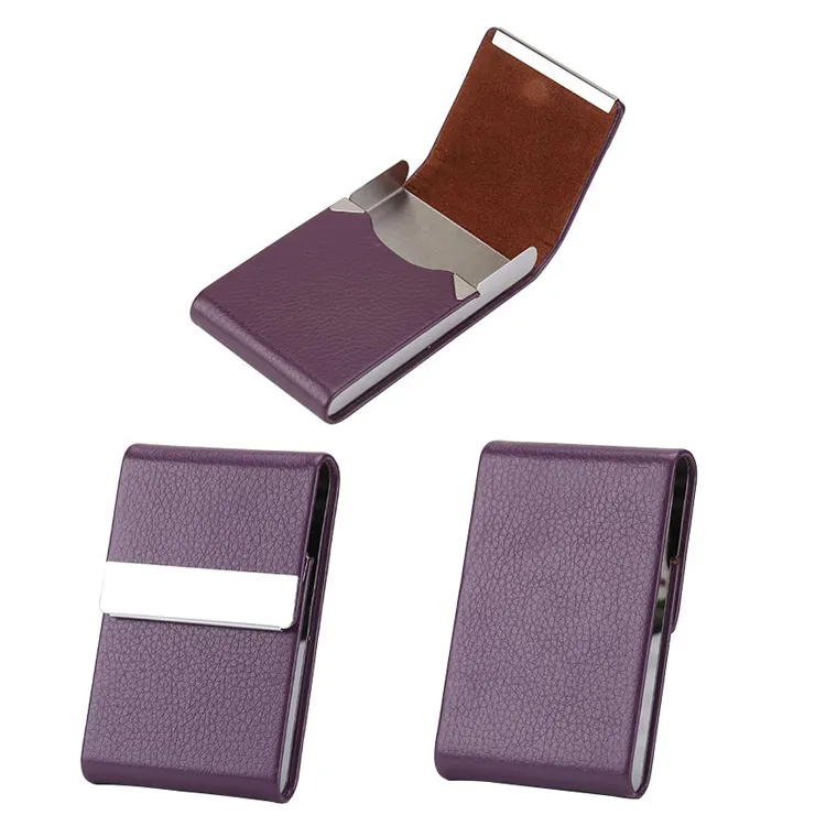 Funda de cuero personalizada para cigarrillos, billetera de diseñador, soporte para caja de cigarrillos
