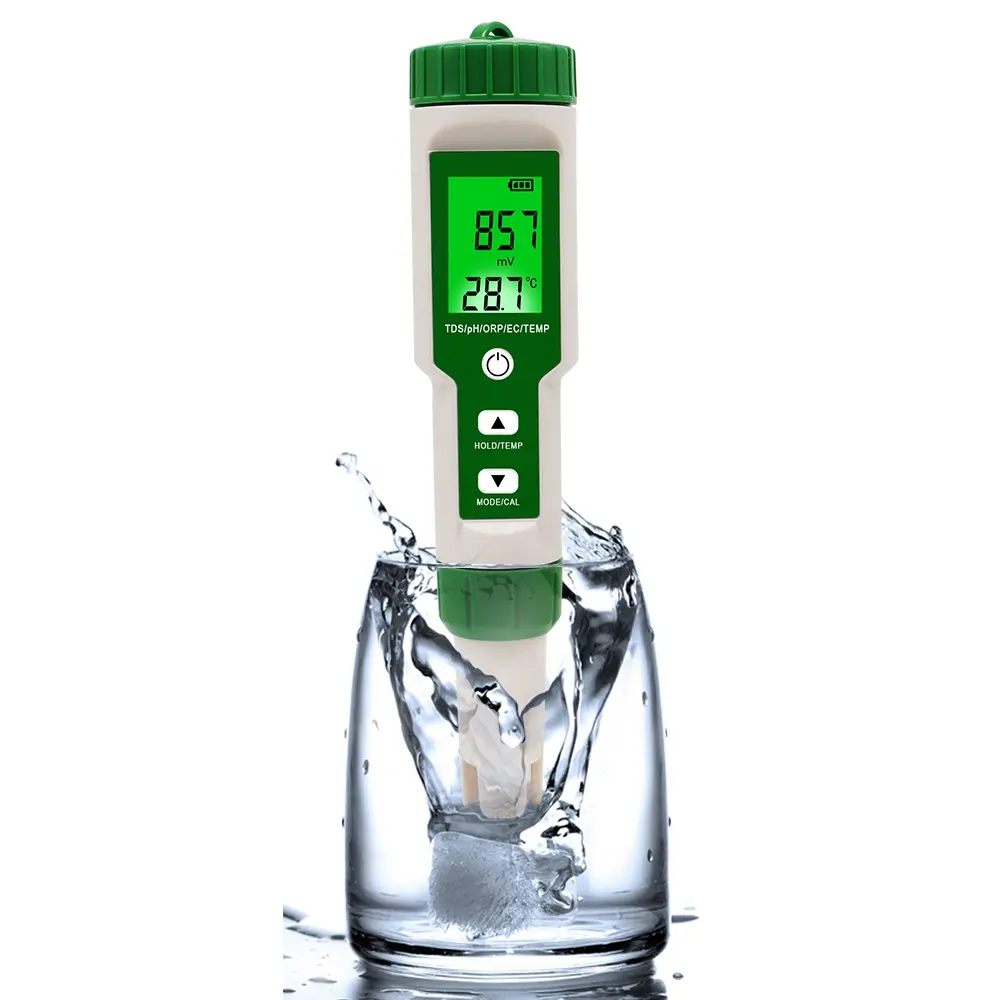5 पैरामीटर पानी परीक्षण पेन ऑर्ंप टीड टेस्ट मीटर