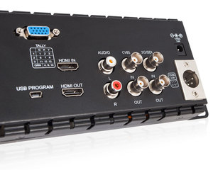 Triple 5&quot; 2RU 800X480 Broadcast LCD Rackmount <strong>Monitor</strong> with 3G-SDI, HDMI, AV Input and <strong>Output</strong> T51 PLUS Broadcast Studio <strong>Monitor</strong> - Product Image 6