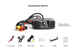 Alarm <strong>3</strong> in 1 HD 1080P Video Parking <strong>Sensor</strong> Car <strong>Reverse</strong> Backup Rear View Camera with <strong>2</strong> Radar Detector <strong>Sensors</strong> Car <strong>Reverse</strong> Camera - Product Image 4