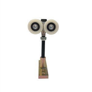 可移动隔墙轨道系统尼龙滚轮铝滑轨滑动滚轮门 - Product Image 2