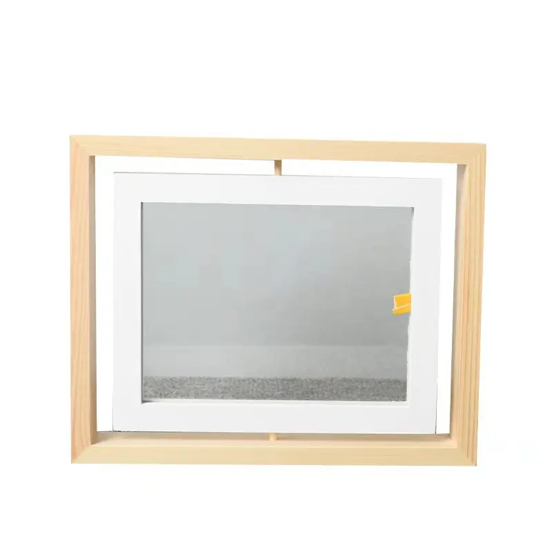 4x6 और 5x7 लकड़ी तस्वीर फ्रेम कताई के लिए फोटो फ्रेम डबल पक्षीय तस्वीर के फ्रेम तस्वीर के टेबल डेस्क टॉप प्रदर्शन