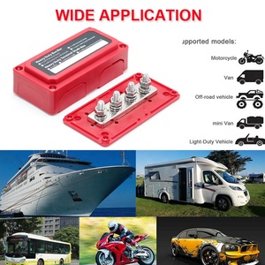 300A 12V DC Marine Isolado Junção Post 4*<span class=keywords><strong>3</strong></span>/8 "M10 Poder Distribuição Bus Bar Box Bloco <span class=keywords><strong>Terminal</strong></span> Para Automotive