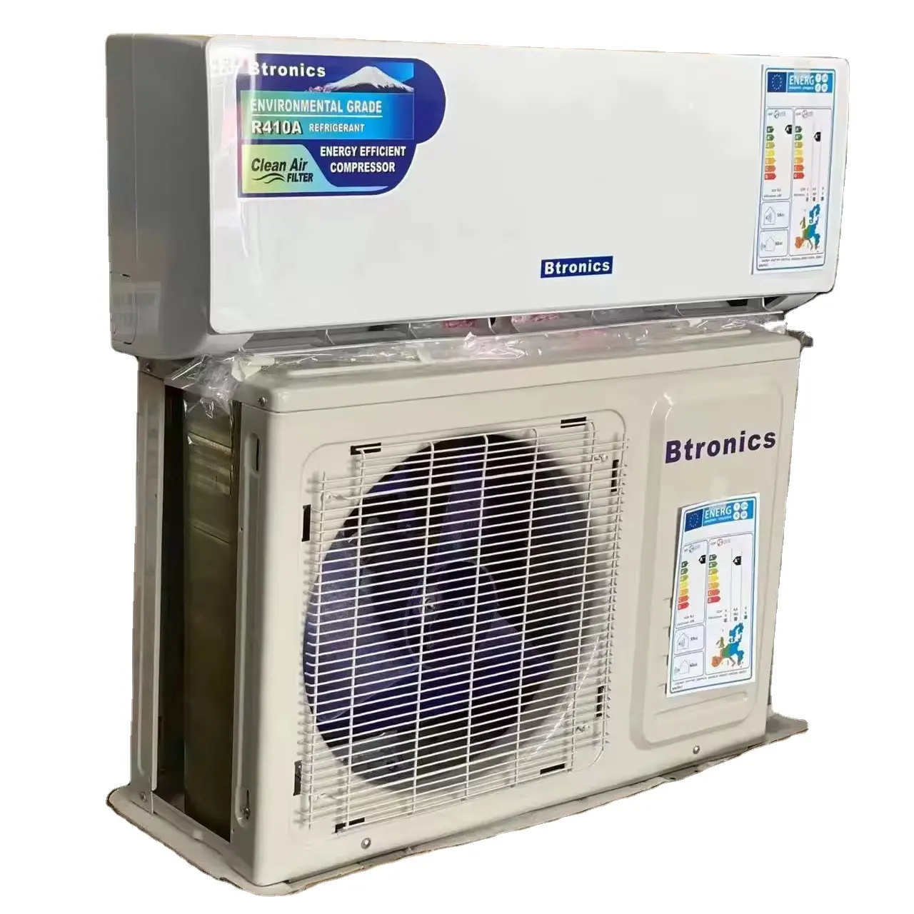Btronics 1.5HP/5HP btu Split tip ev klima R32 gaz enerji verimliliği A + yüksek kaliteli ve hızlı soğutma