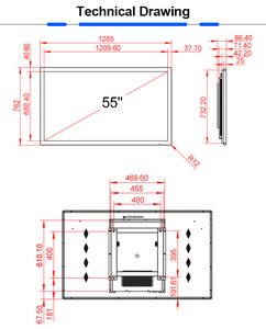 55 polegada monitor computador full hd touchscreen tudo em um pc com monitor abuiltin