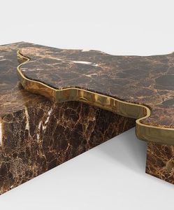 イタリアンライトラグジュアリーナチュラルマーブルコーヒーテーブルNAVARRAEMPERADOR CENTER TABLEユニットコンビネーションティーテーブル - Product Image 4