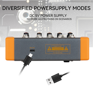 8 Channel Line Stereo Mixer Guitar Instruments Mic Audio <strong>Input</strong> and Output Professional DJ Controllers Audio Console Mixer - Product Image 4
