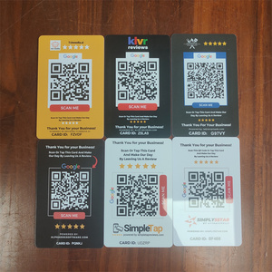 Customize logo Programmable <strong>Variable</strong> <strong>QR</strong> <strong>Code</strong> ISO 14443A Ntag 213\215\216 NFC google Review Card - Product Image 2