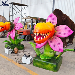 Adventure Park Decoración Simulación Flor Modelo Planta personalizada con sonido de masticación espeluznante - Product Image 4