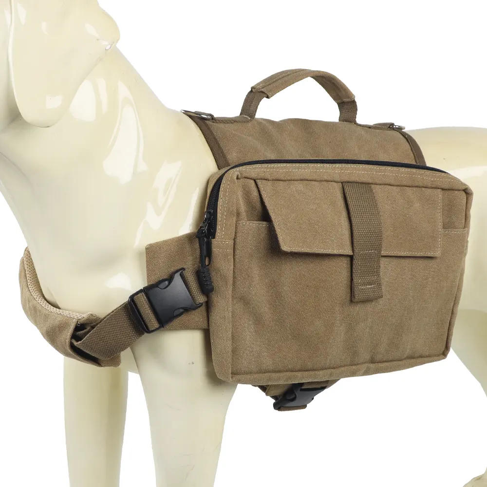 Рюкзак для собак средней длины, нейлоновый рюкзак мамонта, тактический рюкзак для собак с боковыми карманами для пеших прогулок и бега