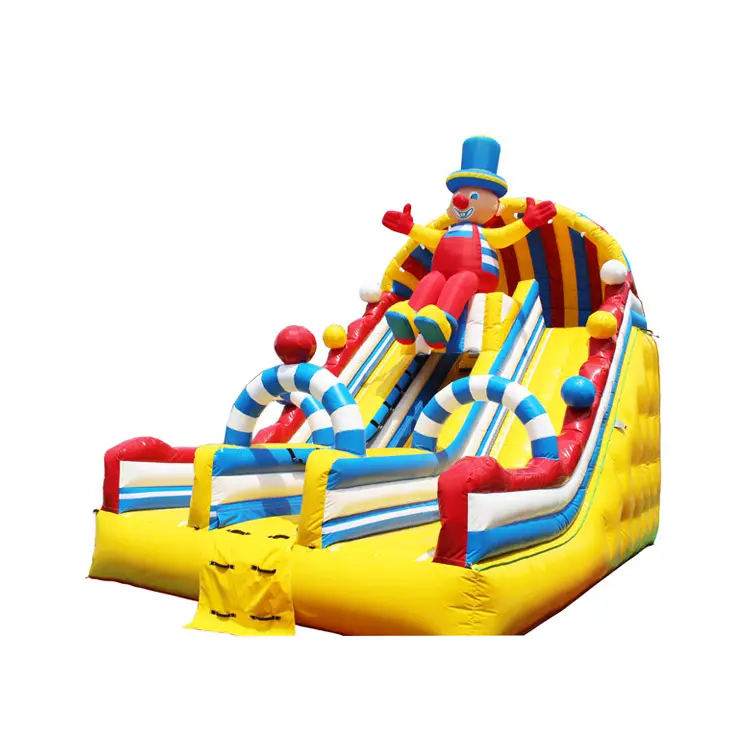 PVC al aire libre hinchable rebote inflable y tobogán Arco Iris inflable seco tobogán juego para la venta