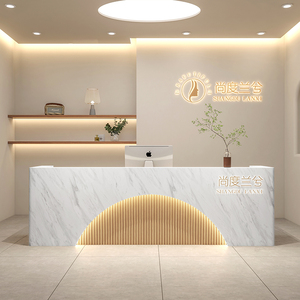 定制现代商业办公室前台收银台闪光美甲沙龙接待处收银台 - Product Image 2
