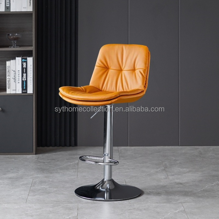 Asiento naranja + pata plateada