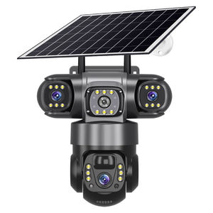 Regis 3 Lens 4G IPCamera HD 12MP 6K açık Cctv su geçirmez gece görüş İki yönlü <span class=keywords><strong>Ptz</strong></span> mobil izleme PRO PRO güneş kamera - Product Image 1