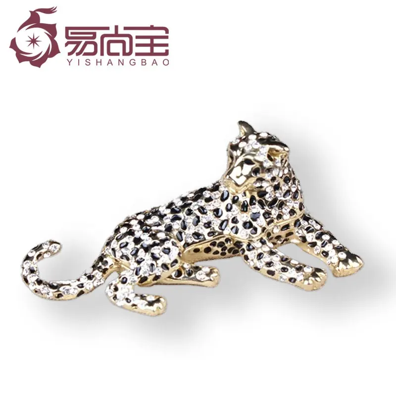 YI SHANG BAO Handmade Leopard Exquisite Leopard Jewelry Box Home Jewelry Box Collectible Decoration