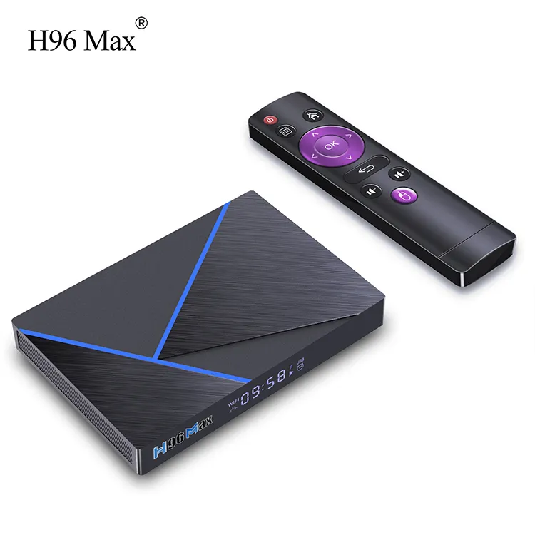 Tv Set Top Box H96 Max V56 Android 12 Televisão 4k Smart Tv Box Free HD filmes e vídeos