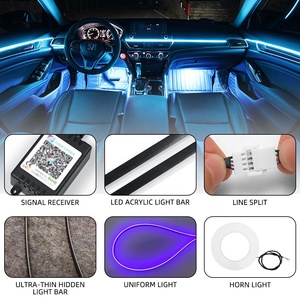 Araba senfoni Led 18 in 1 işık optik Fiber ışık RGB rüya renk APP kontrol twell lamp lamba LED iç ortam depolama işık - Product Image 5