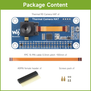Thermal USB <strong>Camera</strong> Type-C Long-wave <strong>IR</strong> Imaging <strong>Camera</strong> Module for <strong>Raspberry</strong> <strong>Pi</strong> 5 4 3 Zero 80x62 Pixels Options FOV and Connector