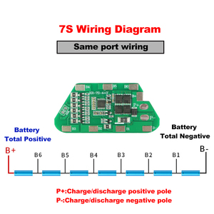 5A10A 7S BMS 18650 li-ion เครื่องมือไฟฟ้าพลังงานแสงอาทิตย์โคมไฟ LED แผงวงจร PCB มีความสมดุล5A บอร์ดป้องกัน10A ประเภทผลิตภัณฑ์ PCBA - Product Image 5