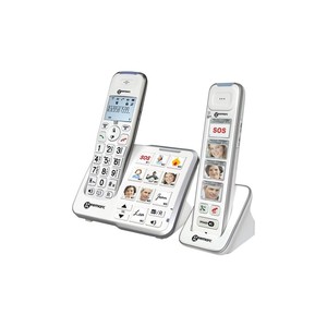 Geemarcモビリティパック写真コードレス電話アナログ留守番,フォトキー,ハンズフリー,f (940910011069)