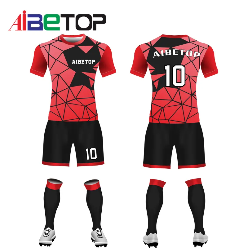 TOP quality custom team club name men soccer jersey quick dry good quality soccer uniform for sale